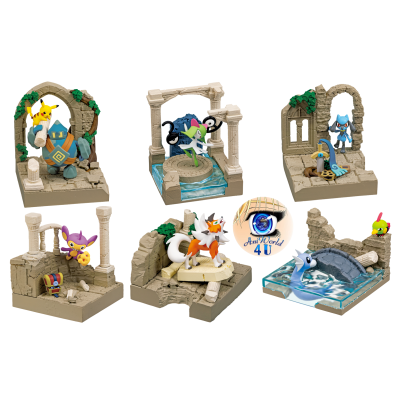 Authentic Pokemon figures re-ment Old Castle Ruins